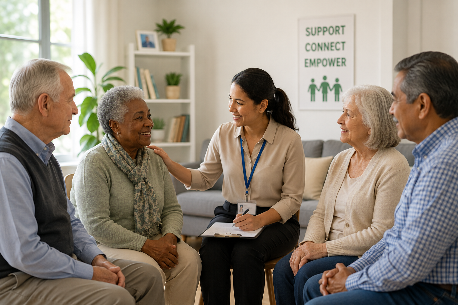 Social work support at Grace CBAS Inc.